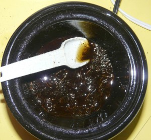 Making cannabis oil for capsules in a Little Dipper mini crockpot