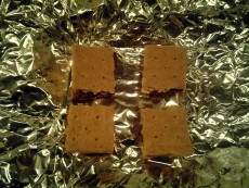 These are your four finished doses of cannabis Nutella firecrackers