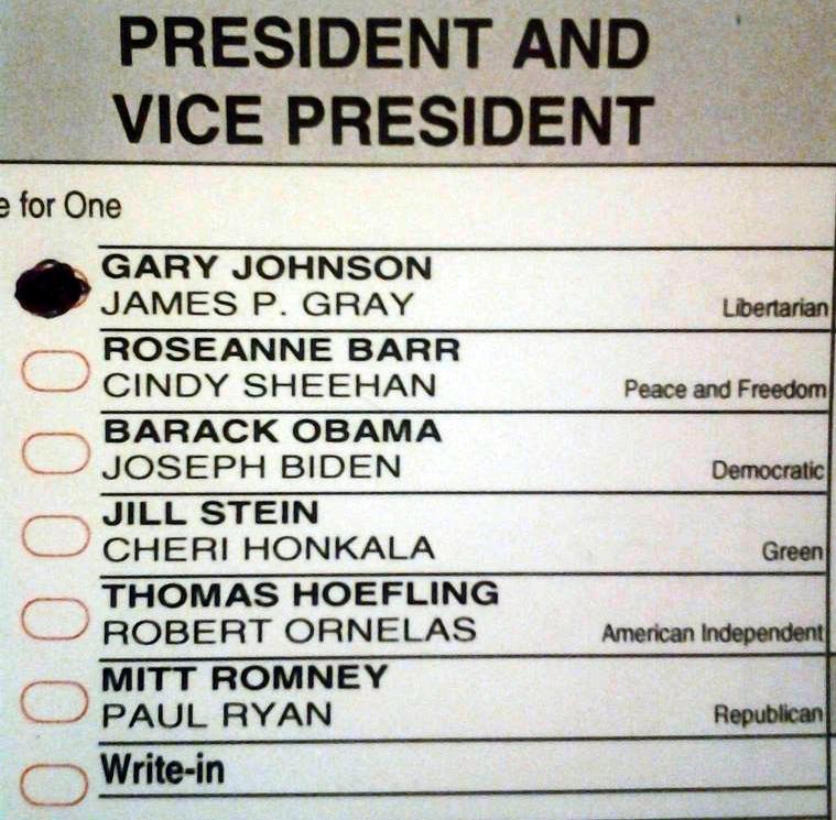 Vote for Gary Johnson